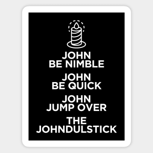 John Be Nimble Sticker